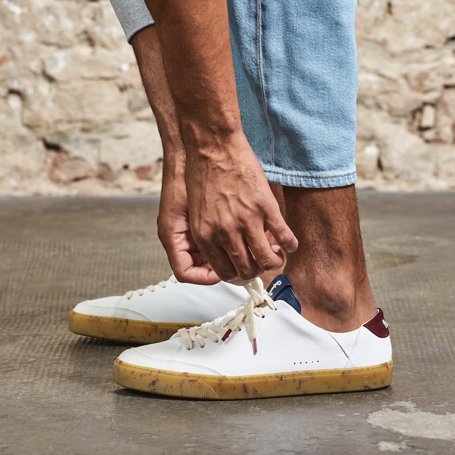 Barefoot sneakers - Lemon Indigo - worn