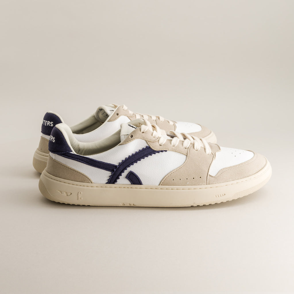 Blue barefoot sneakers - side view