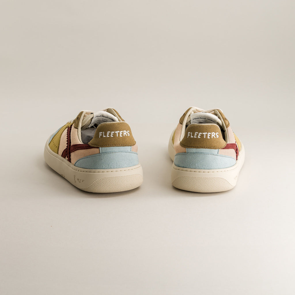 Multicolor barefoot sneakers, rear view
