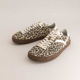 Peach Leopard & White