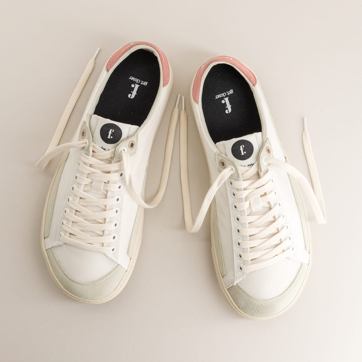 Barefoot sneakers - Peach Blush Mesh - top view